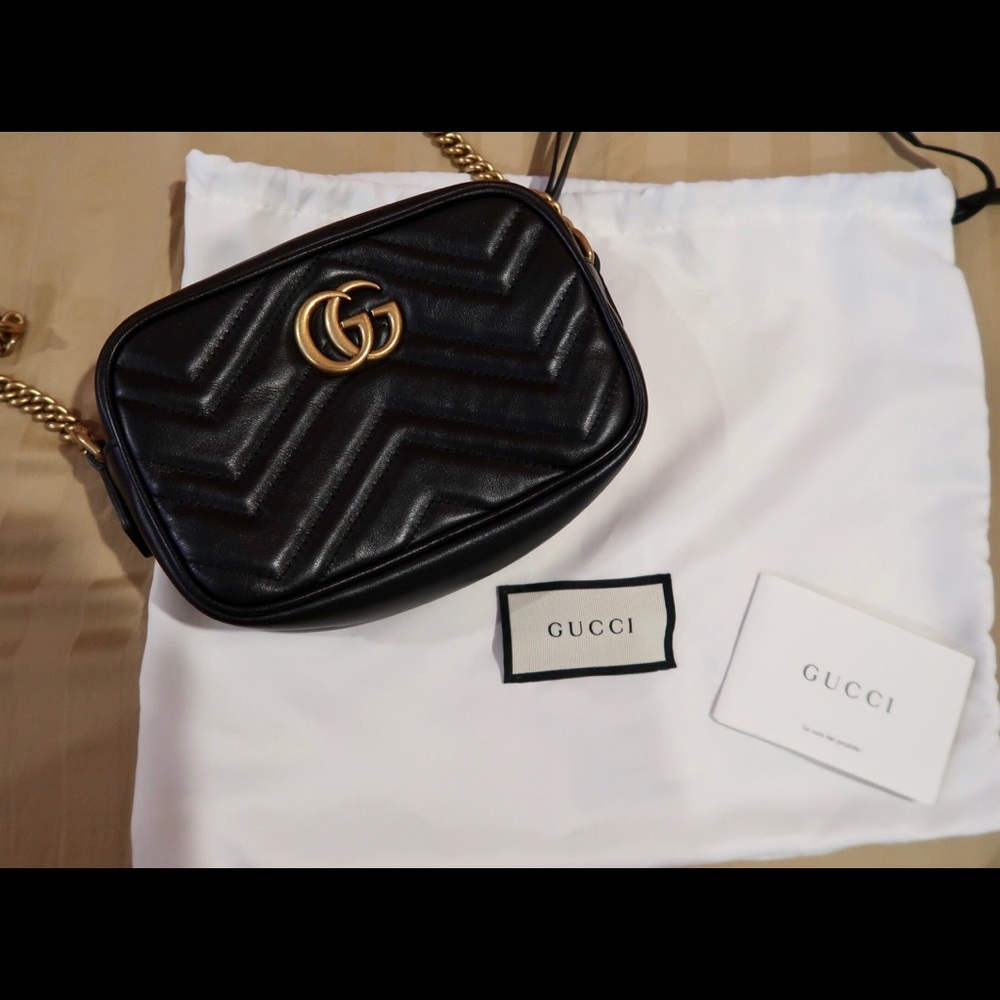Authentic Gucci Marmont Mini Crossbody